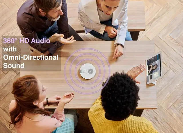 Alt view image 11 of 15 - Yamaha 10-YVC200-W Portable USB Personal Speakerphone White