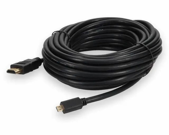 Alt view image 5 of 5 - AddOn HDMI/Micro HDMI A/V Cable - 25 ft HDMI/Micro HDMI A/V Cable for Audio/Video Device - First 1