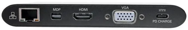 Alt view image 6 of 9 - Tripp-Lite U442-DOCK1B USB-C Laptop Docking Station with Mini-Displayport HDMI - Black
