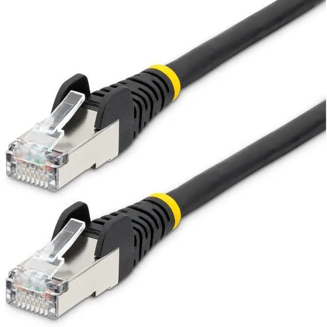 Main image of StarTech 8ft CAT6a Snagless S/FTP Network Patch Cable Black NLBK8FCAT6APATCH