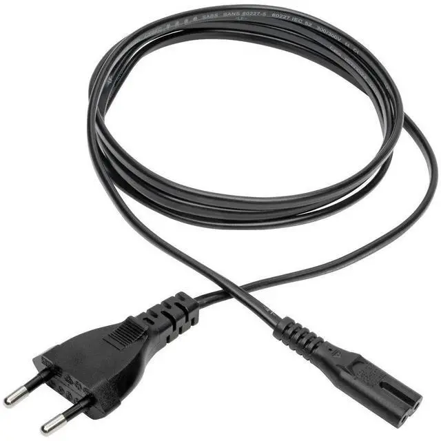 Alt view image 3 of 6 - Tripp Lite by Eaton European Computer Power Cord C7 to Schuko 2.5A 250V 18 AWG 6 ft. 1.83 m Black