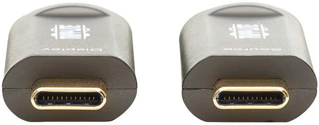 Alt view image 6 of 7 - Eaton Tripp Lite USB-C to USB-C Plenum-Rated Fiber Active Optical Cable (AOC) - 4K 60 Hz - HDR - 4:4:4 - M/M - Black - 15 m (49 ft.) - Video-Only - U420F-15M-V