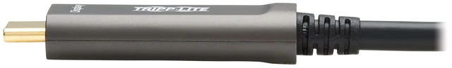 Alt view image 2 of 7 - Eaton Tripp Lite USB-C to USB-C Plenum-Rated Fiber Active Optical Cable (AOC) - 4K 60 Hz - HDR - 4:4:4 - M/M - Black - 15 m (49 ft.) - Video-Only - U420F-15M-V