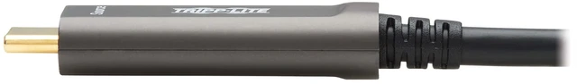 Alt view image 7 of 7 - Eaton Tripp Lite USB-C to USB-C Plenum-Rated Fiber Active Optical Cable (AOC) - 4K 60 Hz - HDR - 4:4:4 - M/M - Black - 15 m (49 ft.) - Video-Only - U420F-15M-V