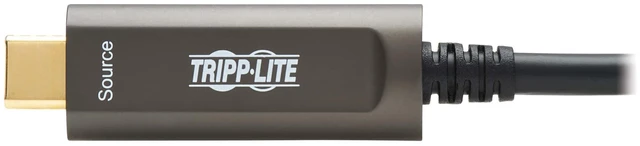 Alt view image 4 of 7 - Eaton Tripp Lite USB-C to USB-C Plenum-Rated Fiber Active Optical Cable (AOC) - 4K 60 Hz - HDR - 4:4:4 - M/M - Black - 15 m (49 ft.) - Video-Only - U420F-15M-V