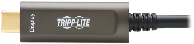 Alt view image 5 of 7 - Eaton Tripp Lite USB-C to USB-C Plenum-Rated Fiber Active Optical Cable (AOC) - 4K 60 Hz - HDR - 4:4:4 - M/M - Black - 15 m (49 ft.) - Video-Only - U420F-15M-V