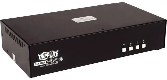 Main image of Tripp Lite 4-Port Dual-Monitor Secure KVM Switch TAA B002AUH2AC4