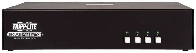 Alt view image 2 of 16 - Tripp Lite 4-Port Dual-Monitor Secure KVM Switch TAA B002AUH2AC4