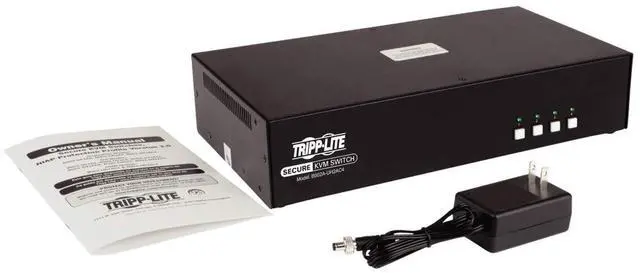 Alt view image 6 of 16 - Tripp Lite 4-Port Dual-Monitor Secure KVM Switch TAA B002AUH2AC4