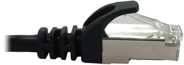 Alt view image 9 of 9 - Eaton Tripp Lite Series Cat6a 10G Snagless Shielded Slim STP Ethernet Cable RJ45 M/M PoE Black 1 ft. 0.3 m
