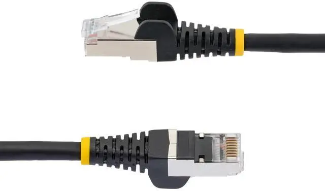 Alt view image 3 of 5 - StarTech 8ft CAT6a Snagless S/FTP Network Patch Cable Black NLBK8FCAT6APATCH