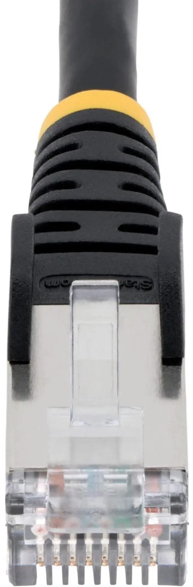 Alt view image 4 of 5 - StarTech 8ft CAT6a Snagless S/FTP Network Patch Cable Black NLBK8FCAT6APATCH