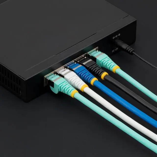 Alt view image 5 of 5 - StarTech 8ft CAT6a Snagless S/FTP Network Patch Cable Black NLBK8FCAT6APATCH