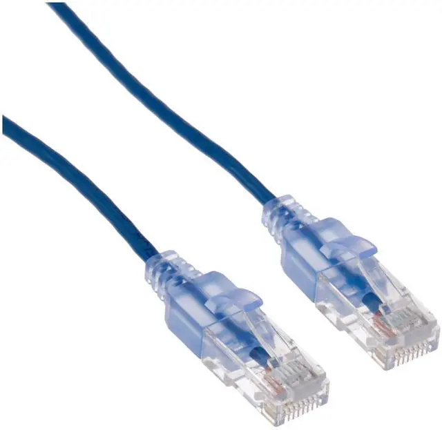 Alt view image 6 of 6 - Monoprice Cat6A Ethernet Network Patch Cable - 20 Feet - Blue | 10-Pack, 10G - SlimRun Series