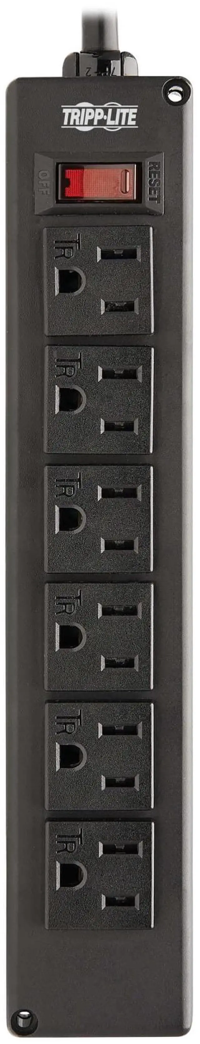 Alt view image 17 of 20 - Tripp Lite SafeIT 6-Outlet Surge Protector 10 ft. Spiral Cord Black TLP610COILAM