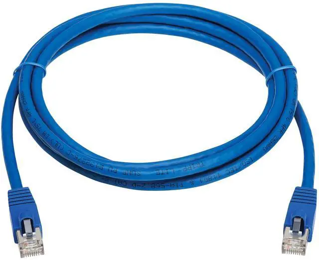 Alt view image 5 of 6 - Eaton Tripp Lite Series Cat8 40G Snagless SSTP Ethernet Cable RJ45 M/M PoE Blue 7 ft. 2.1 m