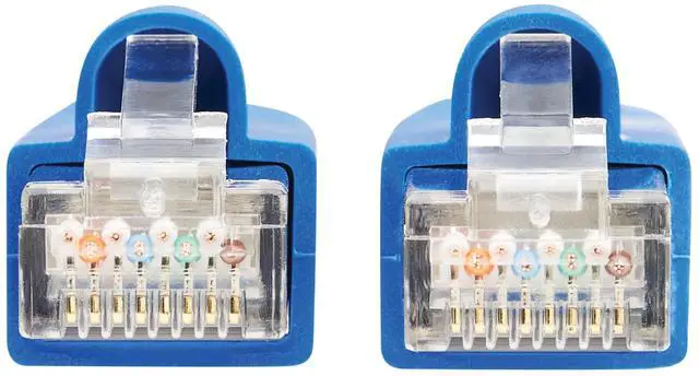 Alt view image 6 of 6 - Eaton Tripp Lite Series Cat8 40G Snagless SSTP Ethernet Cable RJ45 M/M PoE Blue 7 ft. 2.1 m