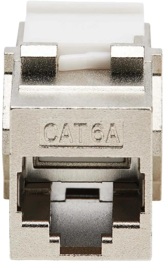 Alt view image 14 of 15 - Tripp Lite Cat6a Shielded Snap-In Coupler (RJ45 F/F), TAA - 1 x RJ-45 Keystone Female - 1 x RJ-45 Keystone Female - Nickel Connector - Gold Contact - Silver - TAA Compliant