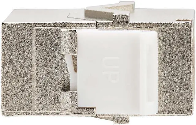 Alt view image 15 of 15 - Tripp Lite Cat6a Shielded Snap-In Coupler (RJ45 F/F), TAA - 1 x RJ-45 Keystone Female - 1 x RJ-45 Keystone Female - Nickel Connector - Gold Contact - Silver - TAA Compliant