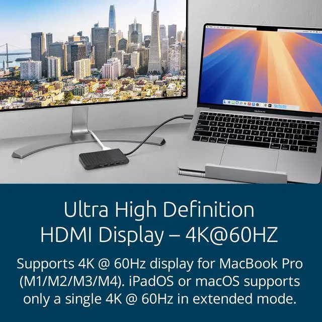 Alt view image 11 of 15 - Kensington UH1510P EQ USB-C 5Gbps Triple Video Driverless Mobile Dock - for Notebook, Mobile Workstation, Monitor - Charging Capability - Memory Card Reader - SD, microSD - 100 W - USB Type C - 3 Disp