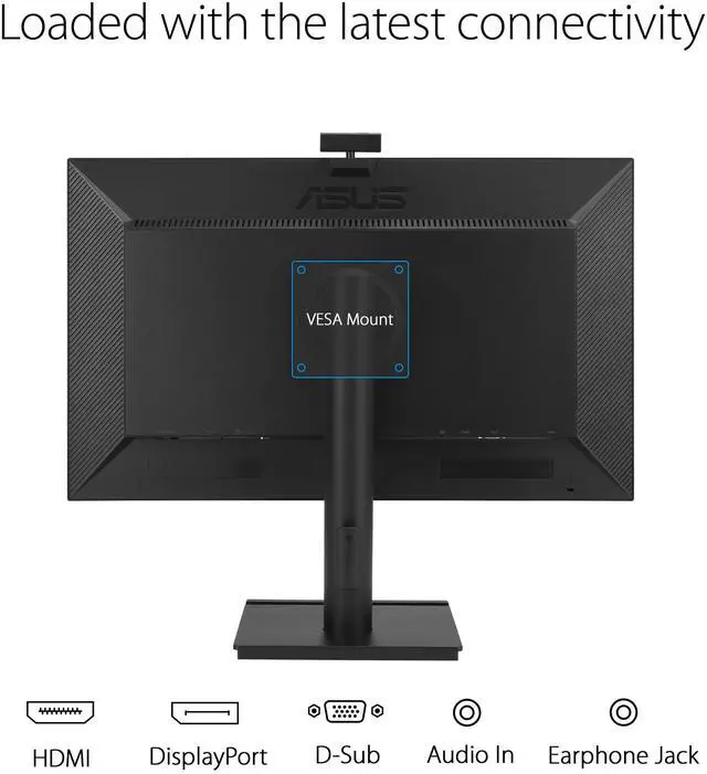 Alt view image 13 of 16 - Asus BE249QFK 24" Class Webcam Full HD LED Monitor - 16:9 - 23.8" Viewable - In-plane Switching (IPS) Technology - LED Backlight - 1920 x 1080 - 16.7 Million Colors - 250 Nit - 5 ms - 100 Hz