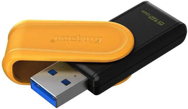 Alt view image 5 of 10 - Kingston DataTraveler Exodia S USB Flash Drive - 512 GB - USB 3.2 (Gen 1) - Black, Yellow - 5 Year Warranty