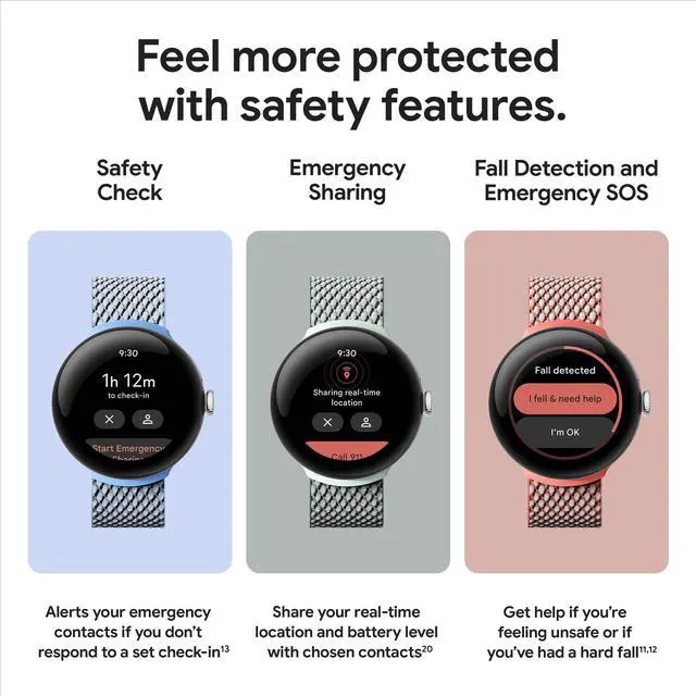 Alt view image 11 of 20 - Google Pixel Watch 2 - Android Smartwatch with Fitbit Activity Tracking - Heart Rate Tracking Watch - WiFi, Silver Case - Porcelain Band