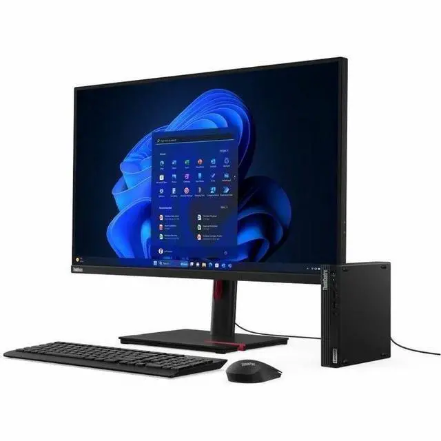 Alt view image 19 of 20 - Lenovo ThinkCentre M70q Gen 5 Desktop - Intel Core i5 14th Gen i5-14400T - 16GB - 512GB SSD - Tiny - Black - Intel Q670 Chip - Windows 11 Pro - Intel UHD Graphics 730 - IEEE 802.11ax - 90W 12TD001RUS