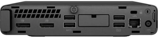 Alt view image 7 of 7 - HP EliteDesk 800 G4 Mini PC 8GB 256GB SSD Core i5-8500T 2.1GHz Win10P, Black