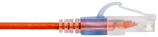 Alt view image 13 of 14 - Monoprice SlimRun Cat6A Ethernet Patch Cable - Network Internet Cord - RJ45, Stranded, UTP, Pure Bare Copper Wire, 30AWG, 6in, Orange, 10-Pack