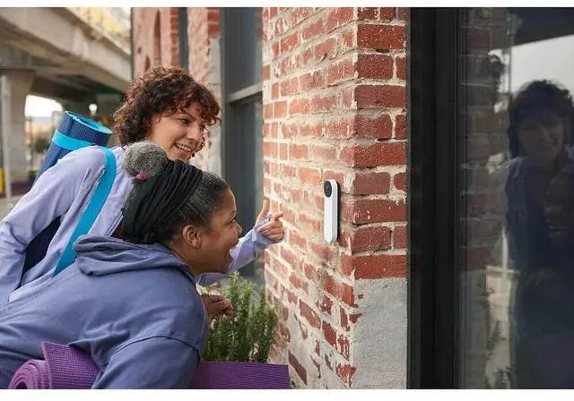 Alt view image 9 of 13 - Google Nest Wi-Fi Video Smart Doorbell Camera (Battery Operated), Linen - Grade A