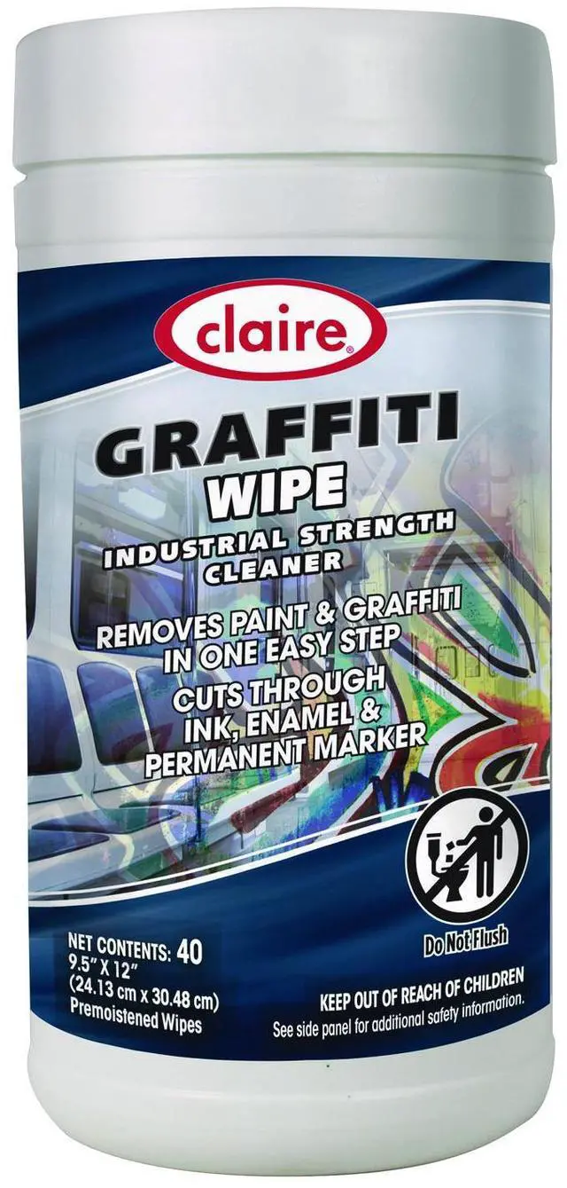 Alt view image 3 of 3 - Graffiti Wipe 1-Ply 12 x 9.5 Mild Scent Purple 6/Carton 1000002536