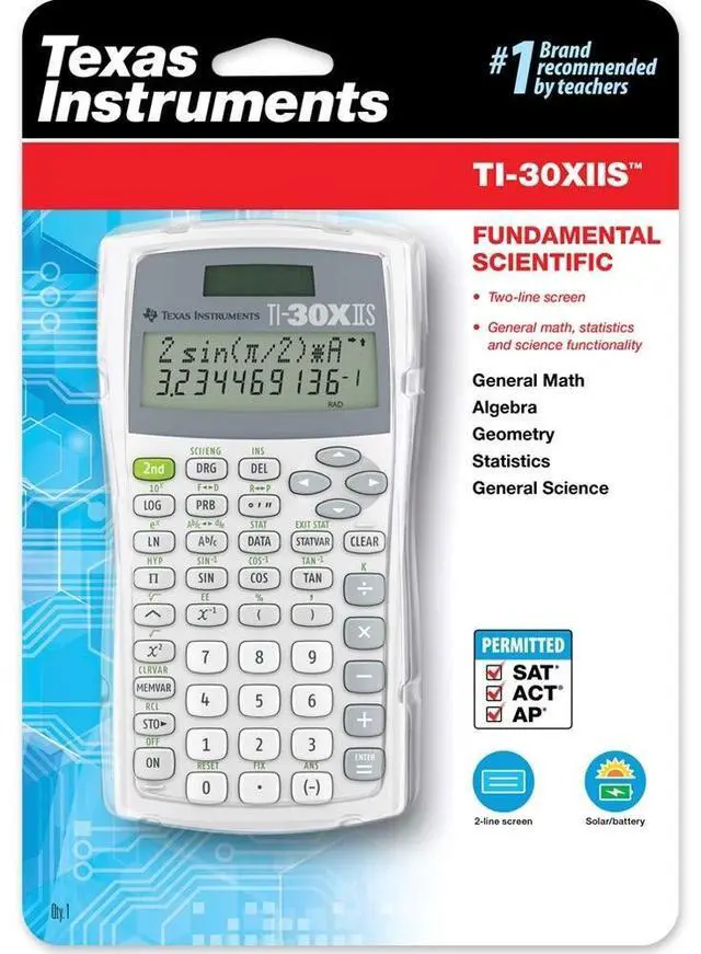 Alt view image 6 of 7 - TEXAS INSTRUMENTS 30XIIS/TBL/1L1/BE TI30XIIS White