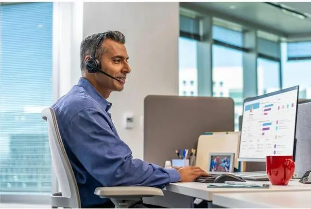 Alt view image 3 of 5 - Plantronics Savi 8210 UC Monaural Standard 20921301