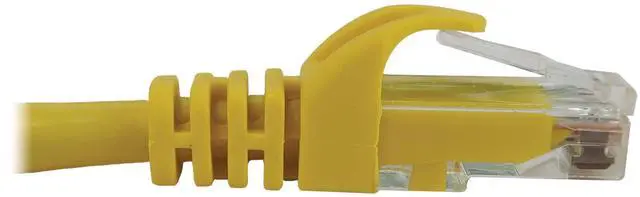 Alt view image 9 of 10 - Tripp Lite Cat6a 10G Snagless Molded UTP Ethernet Cable (RJ45 M/M), PoE, Yellow, 5 ft. (1.5 m) - 5 ft Category 6a Network Cable for Network Device, Switch, Patch Panel, Server, Router, Hub, Printer, C
