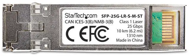 Alt view image 5 of 7 - StarTech MSA-Compliant SFP-25G-LR-S SFP28 Module Tranceiver SFP-25G-LR-S-M-ST