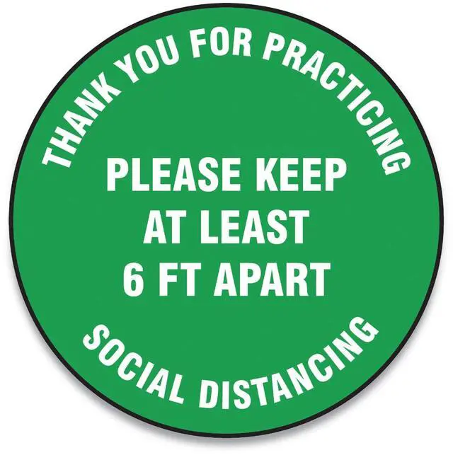Main image of SlipGard 12" Floor Sign Green 25PK