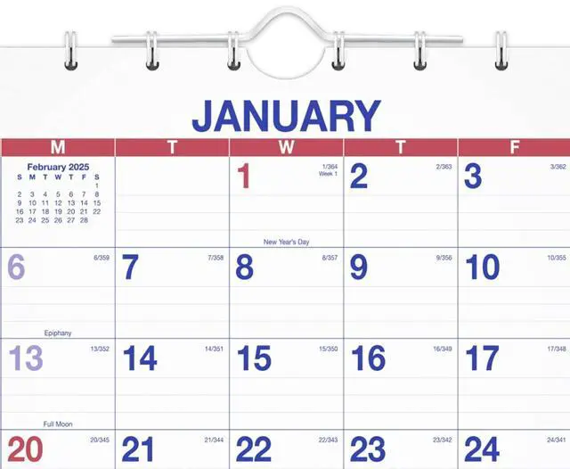 Alt view image 6 of 7 - AT-A-GLANCE® 2026 Move-A-Page Three Month Wall Calendar, Large, 12" x 27"