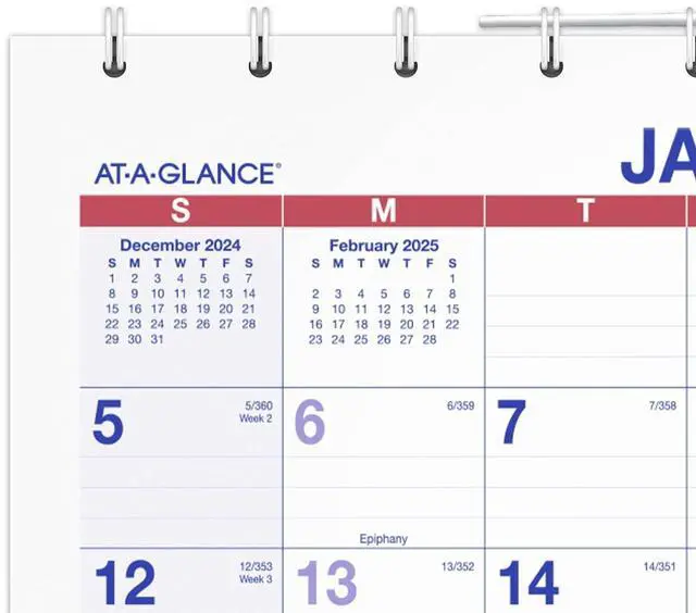 Alt view image 7 of 7 - AT-A-GLANCE® 2026 Move-A-Page Three Month Wall Calendar, Large, 12" x 27"