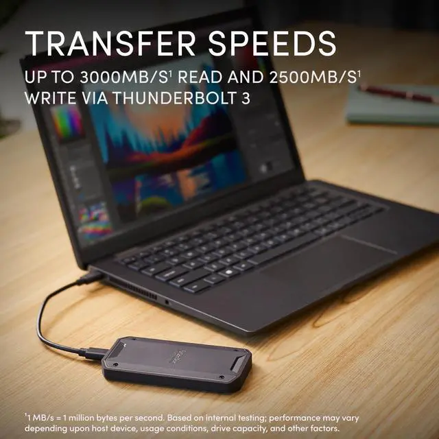 Alt view image 3 of 7 - Sandisk Pro-G40 4TB exFAT USB-C External Solid State Drive SDPS31H-004T-GBC1D