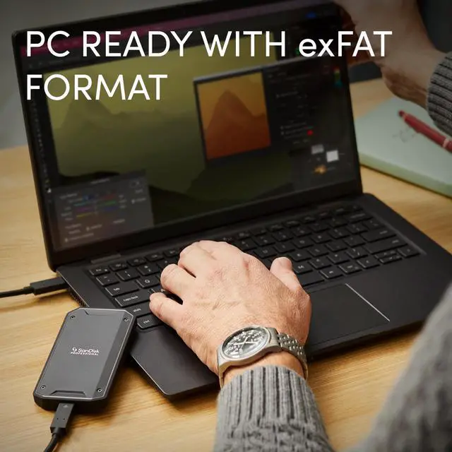 Alt view image 7 of 7 - Sandisk Pro-G40 4TB exFAT USB-C External Solid State Drive SDPS31H-004T-GBC1D