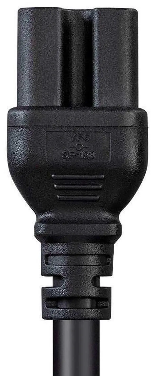 Alt view image 14 of 14 - Monoprice Heavy Duty Power Cord - 6 Feet - Black | NEMA 5-15P to IEC 60320 C15, 14AWG, 15A, SJT, 125V, For PCs, Monitors, Scanners, And Printers