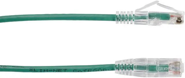Alt view image 3 of 4 - Black Box Slim-Net 12ft RJ-45 M/M Cat6 Patch Cable Green