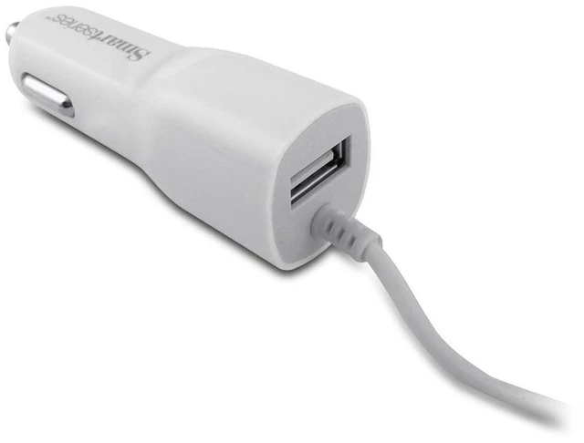Alt view image 3 of 5 - SmartSeries 2.1A Car Charger with USB Port and 30-Pin Charging Cable
