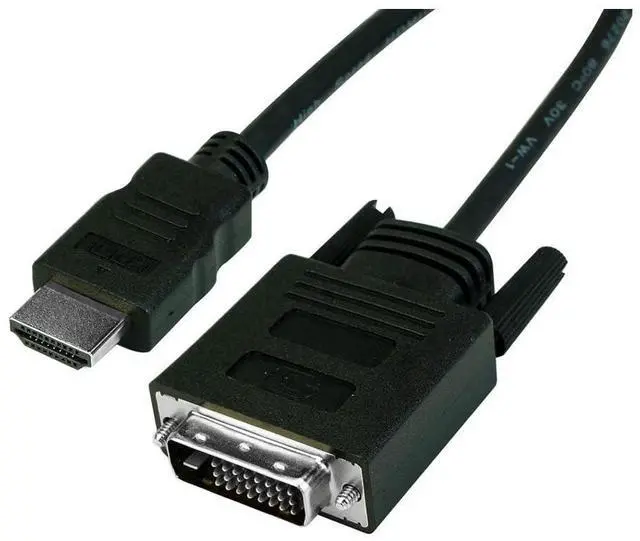 Alt view image 10 of 12 - VisionTek HDMI to DVI-D Bi-Directional 2M Active Cable M/M 901192