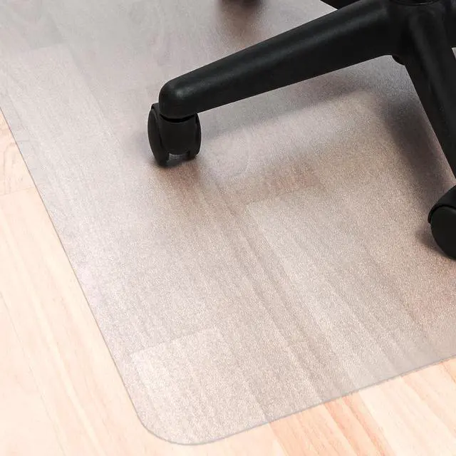 Alt view image 3 of 7 - Floortex NCCMFLBS0001 Ecotex Marlon BioPlus Rectangular Polycarbonate Chair Mat for Hard Floors - Rectangular - 29" x 47" - Clear