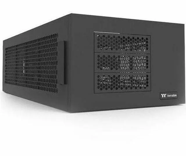 Alt view image 14 of 19 - Thermaltake AX100 Pedestal; for use with AX700 Chassis; 560mm Radiator Support; Mounting for up to x8 120mm or 140mm Fans; Support for up to 8X 3.5 or 2.5" Drives; CA-11C-00D1NN-00