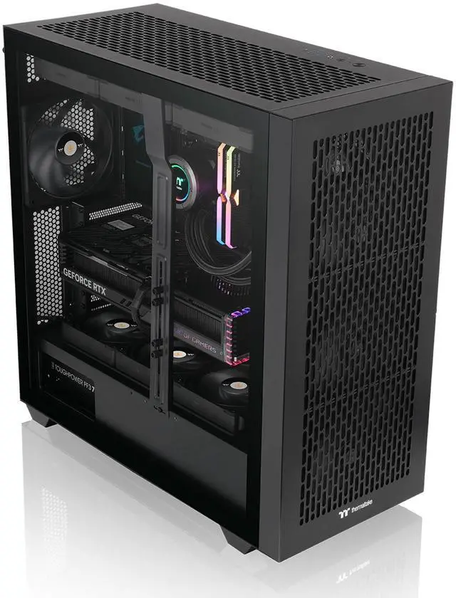 Alt view image 9 of 19 - Thermaltake AX500 TG Full Tower; 4x140mm CT Fans Included; SSI-EEB/SSI-CEB/E-ATX; 420mm Radiator Support; 460mm GPU Clearance; Supports up to 5X 3.5 or 6X 2.5; Hidden Connector; CA-11D-00F1WN-00