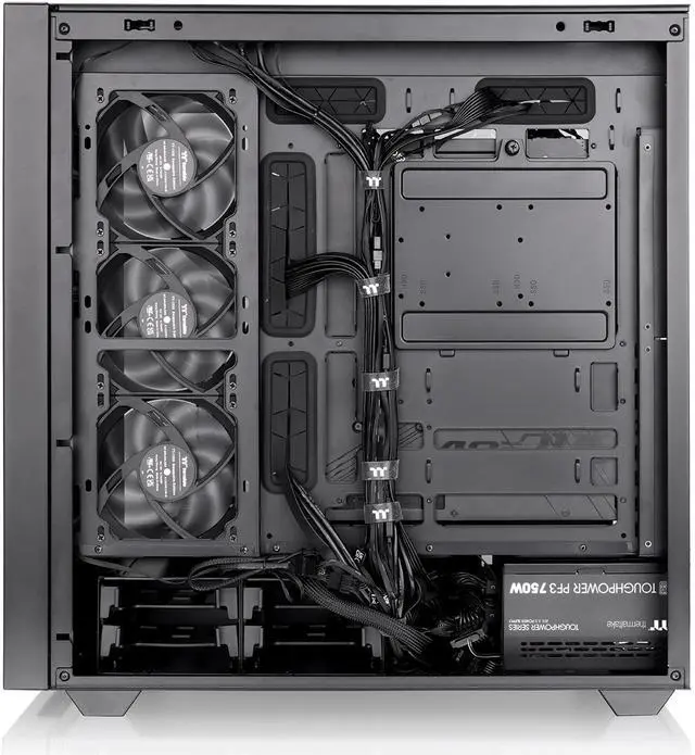 Alt view image 11 of 19 - Thermaltake AX500 TG Full Tower; 4x140mm CT Fans Included; SSI-EEB/SSI-CEB/E-ATX; 420mm Radiator Support; 460mm GPU Clearance; Supports up to 5X 3.5 or 6X 2.5; Hidden Connector; CA-11D-00F1WN-00