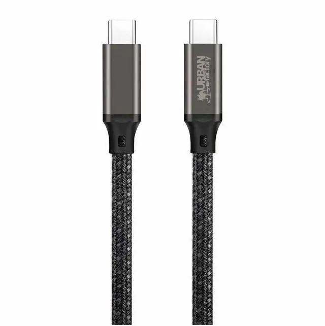 Alt view image 3 of 6 - Urban Factory Basee: 100w USB-C / USB-C Cable - 6.56 ft USB-C Data Transfer Cable for Tablet, Notebook, Smartphone - First End: 1 x USB Type C - Male - Second End: 1 x USB Type C - Male - 10 Gbit/s -